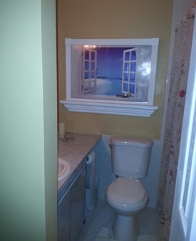 Guest bath with walk in shower